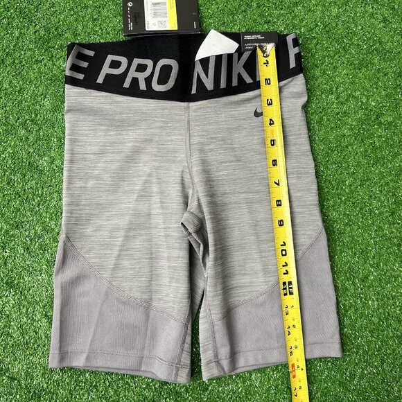 Nike Pro Shorts Size Small Womens Dri Fit Tight Fit Women's 8" Gunsmoke Heather - Picture 2 of 11